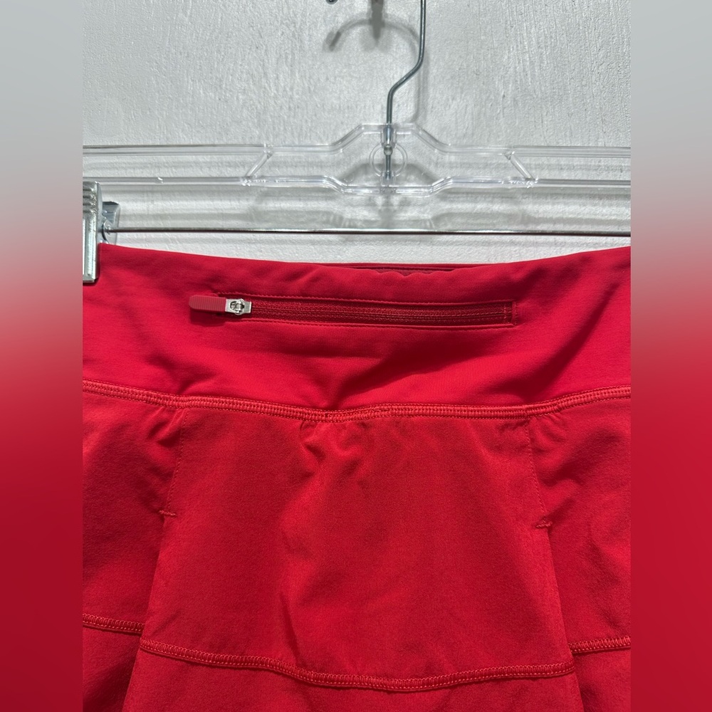 Lululemon Pace Rival Skirt (Tall) *4-way Stretch 15" Dark Red size 6 - Picture 10 of 10